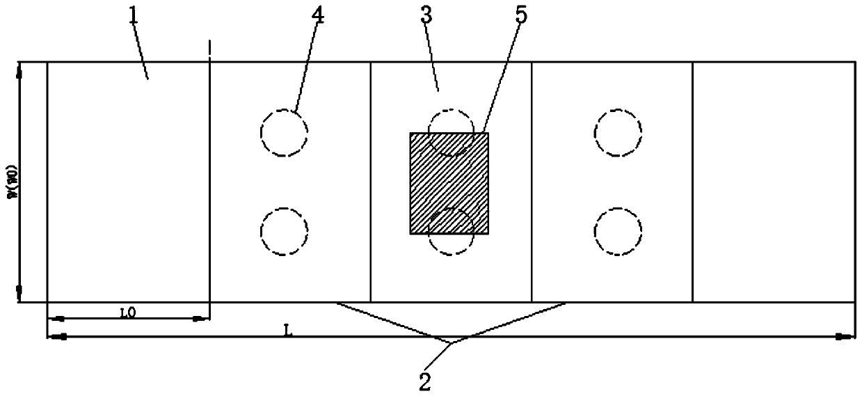 Novel bearing platform structure and construction method