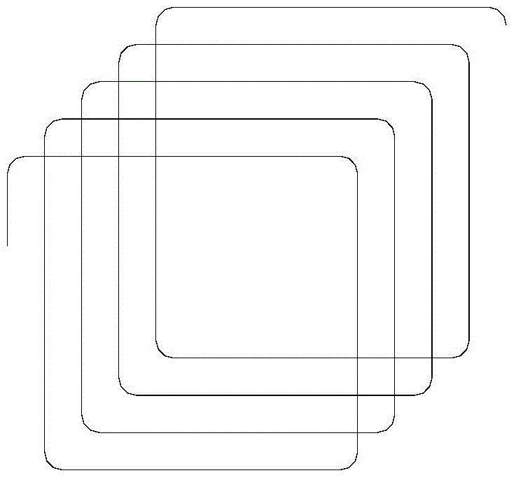 A mobile material receiving device equipped with spiral stirrups