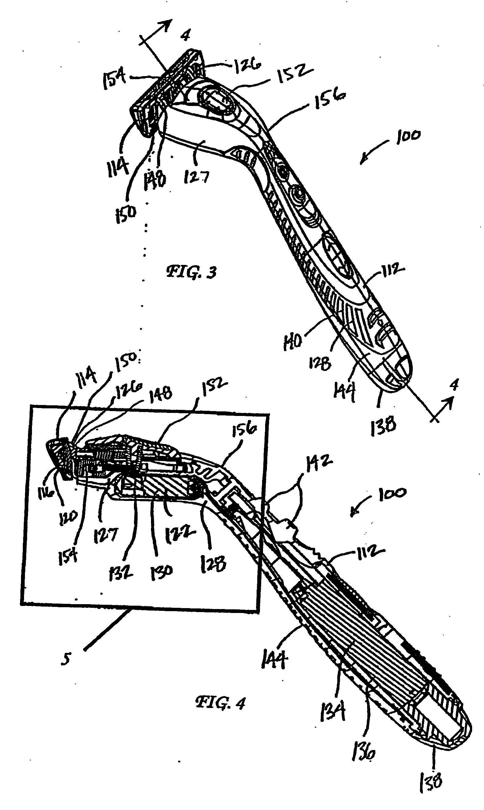 Shaving implement having a moving blade
