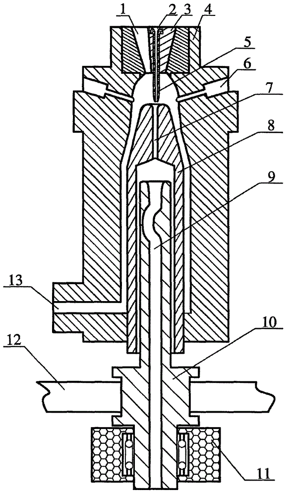 Splitting twisting-boosting type vortex spinner