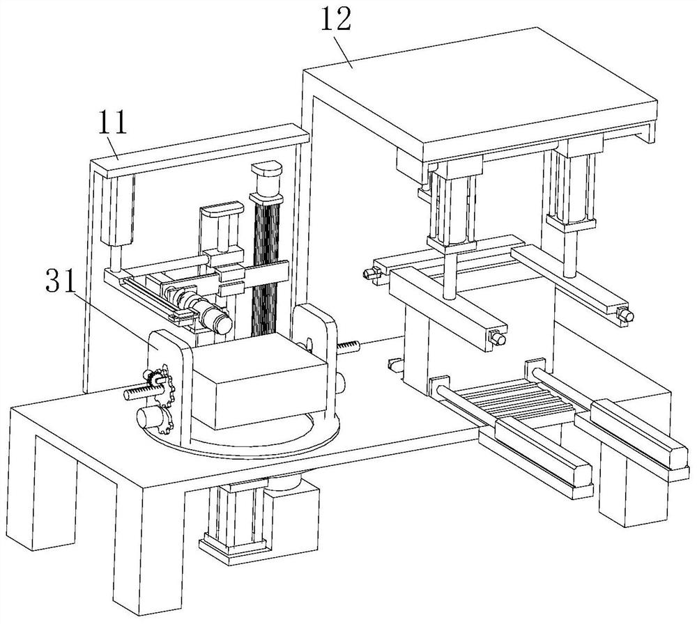 Computer case positioning and edge grinding adjusting system