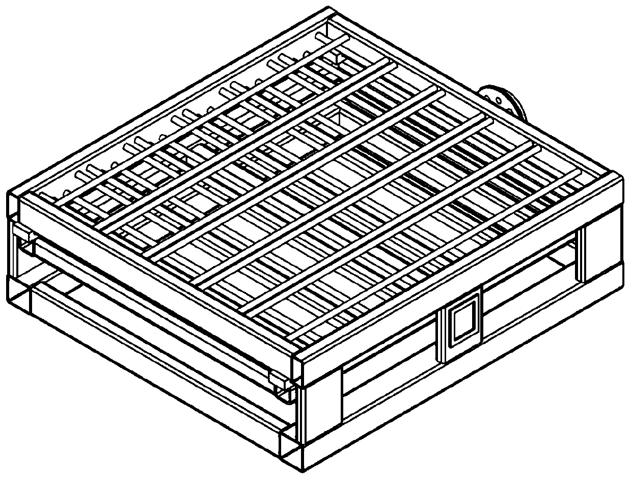 Muffle furnace crucible frame for automatic production line and working method thereof