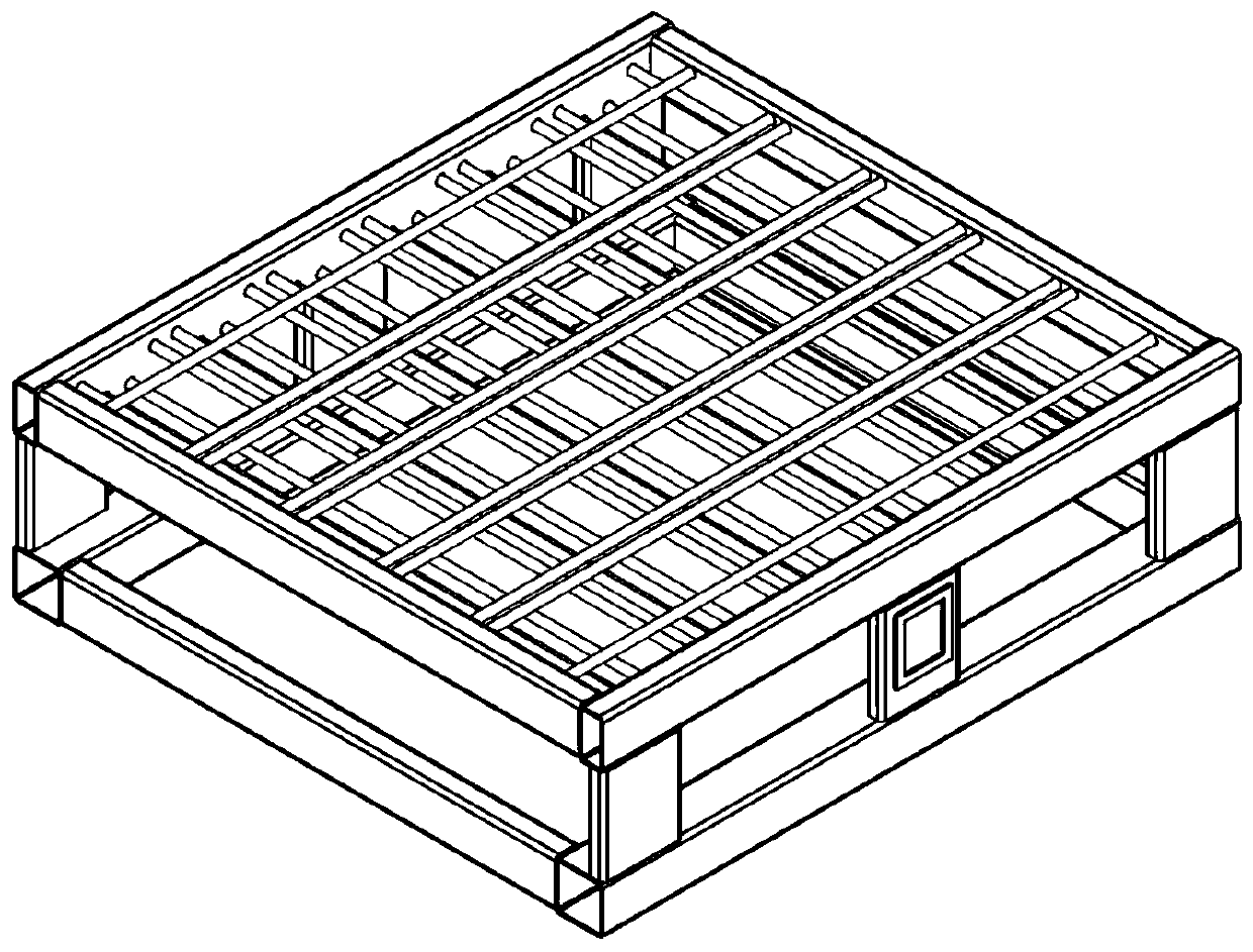 Muffle furnace crucible frame for automatic production line and working method thereof