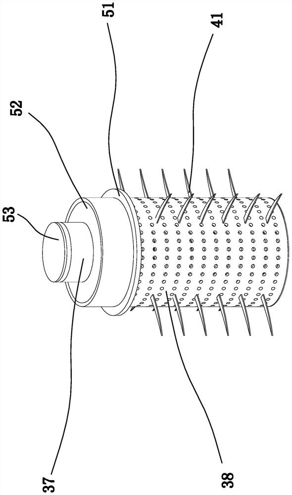 A raw material mixing device in the preparation of biomass wood-plastic composite materials