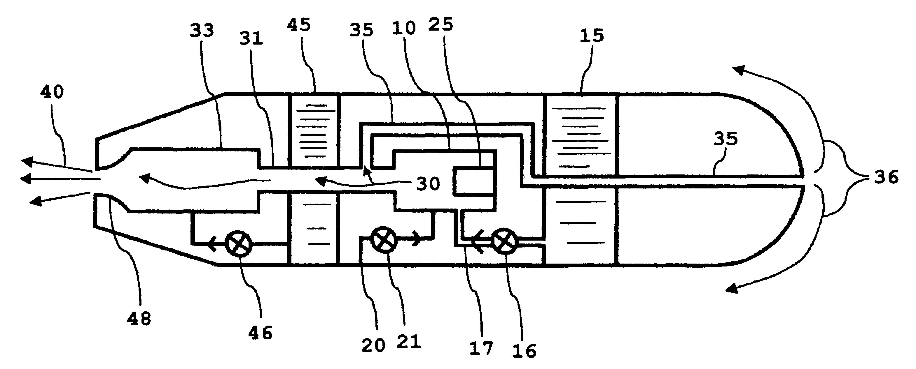 Gas generating process for propulsion and hydrogen production