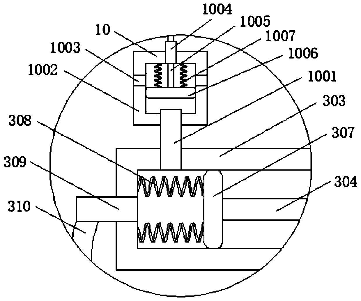Grinding device for joint of ceramic blank and application method thereof