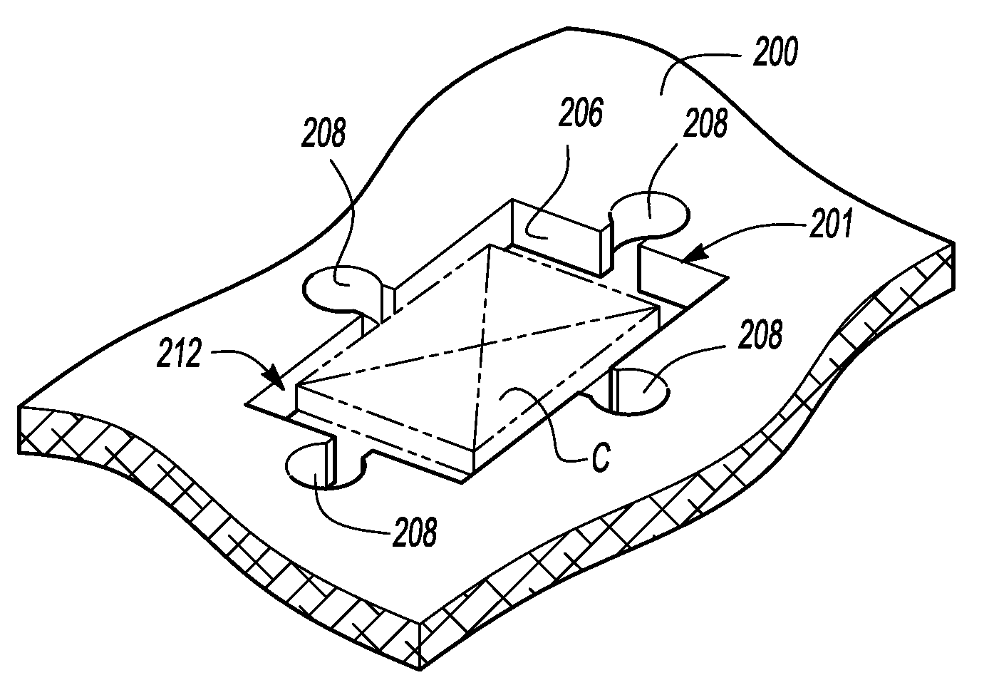 Pad for use under a covering layer