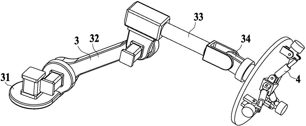 Palletizing robot based on parallel connection mechanism