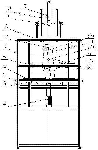 Automatic control filter bag folding machine