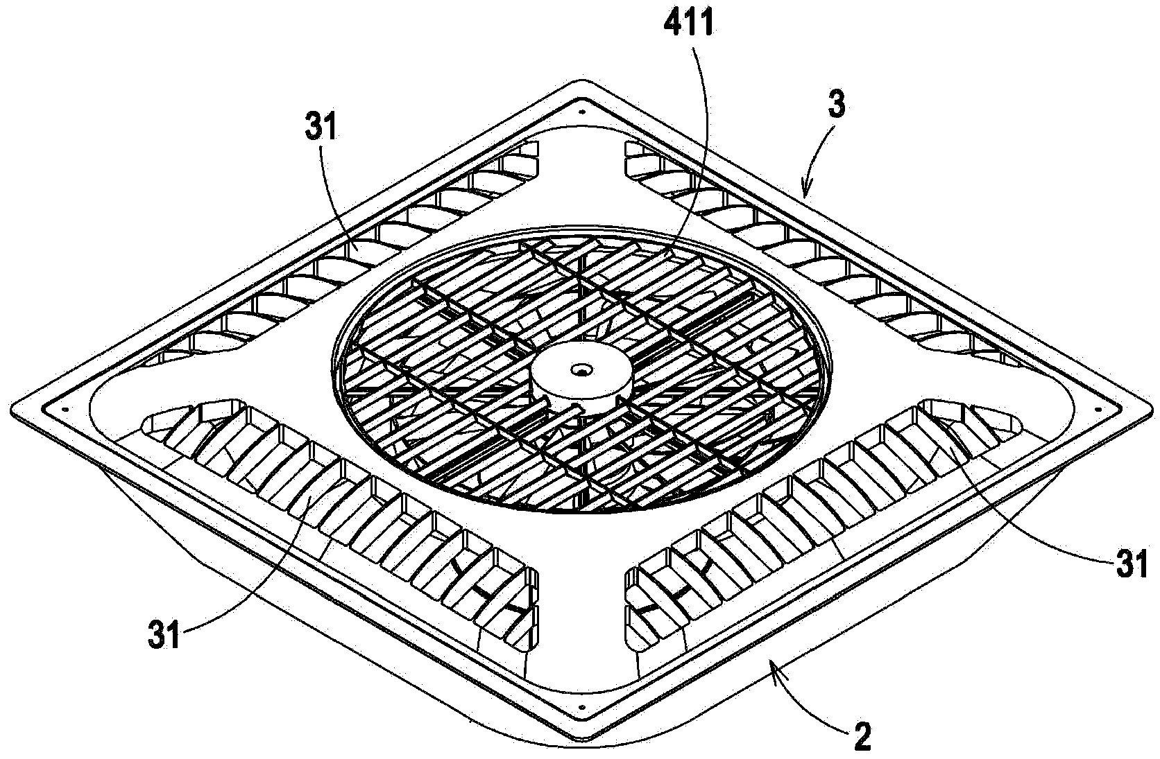 Circulating fan and air ducting thereof