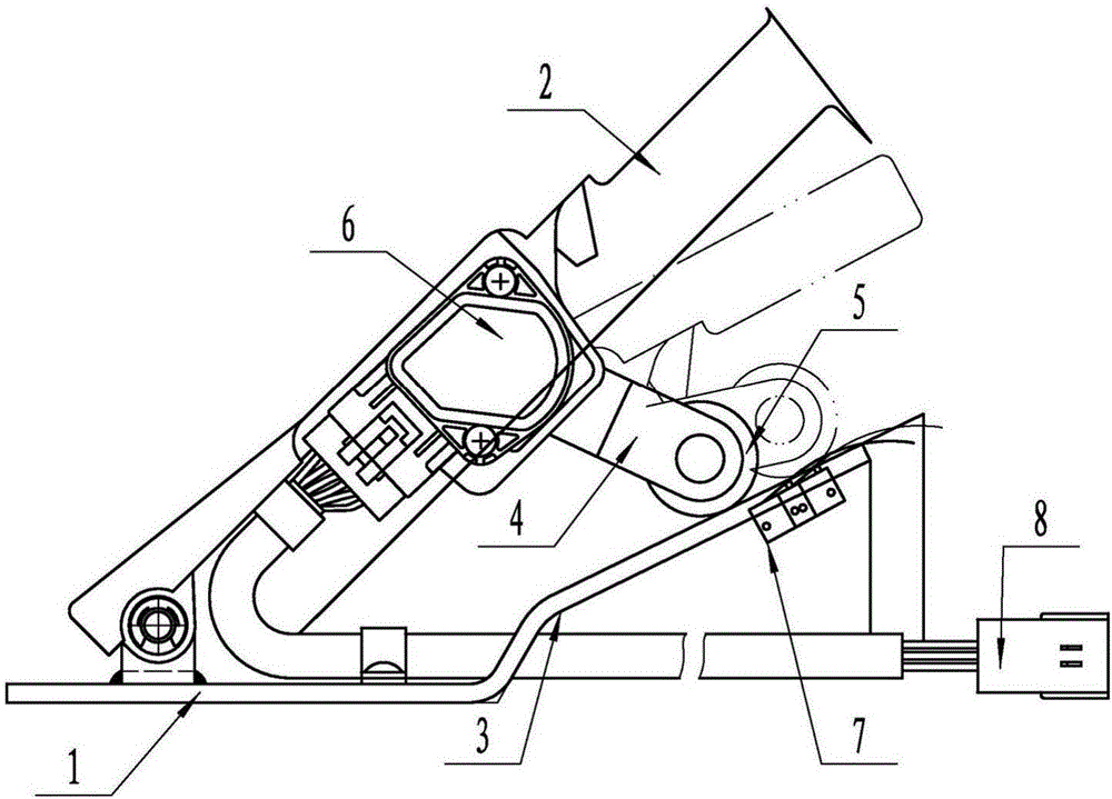 Accelerator device capable of preventing mistaken stepping