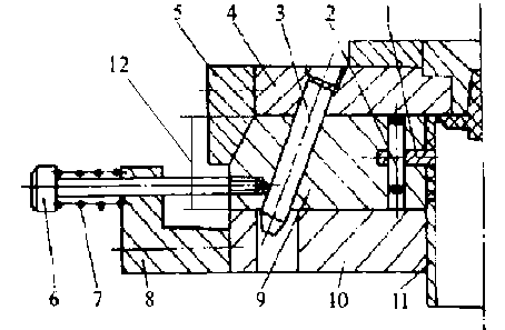 Core-pulling and demoulding combination device