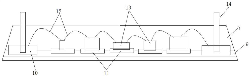 Module power supply packaging structure