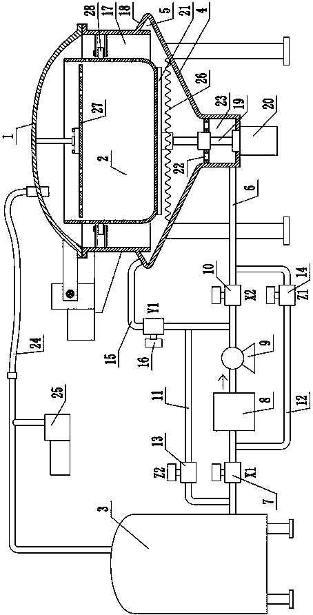 Self-cleaning full-automatic vacuum fryer