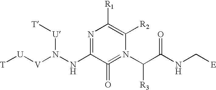 Substituted hydrazinyl heteroaromatic inhibitors of thrombin