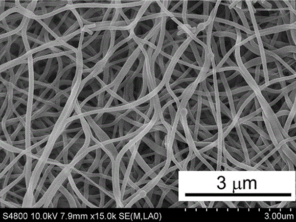A nanofiber coupling structure gas-sensing material and its preparation method and application