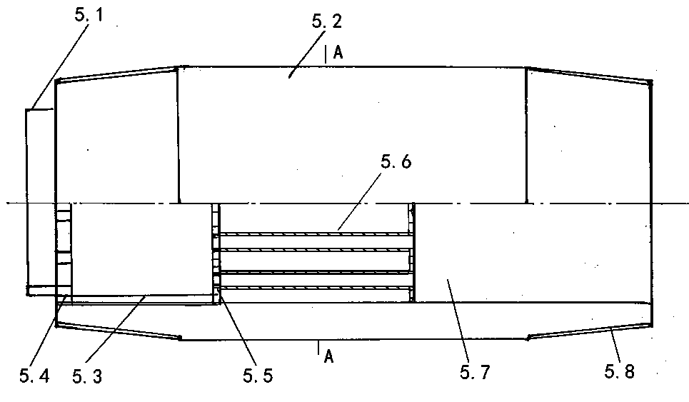 Gas-liquid mixed injection device used for thickened oil double injecting and thin extracting