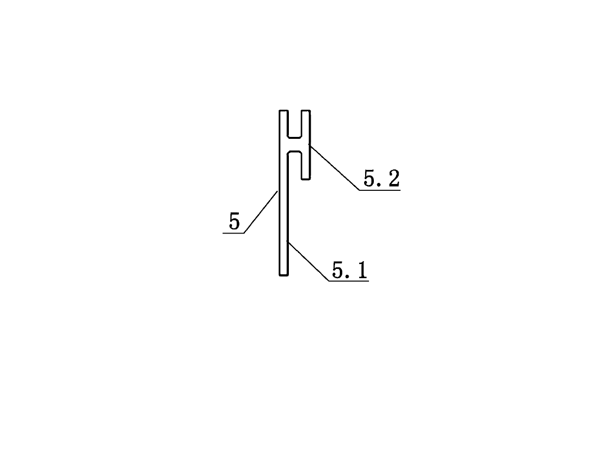 Detachable frameless big glass keel dry-hanging method construction system and construction method