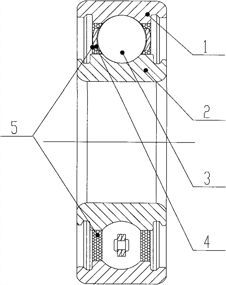 Method for manufacturing rolling bearing lubricated by maintaining lubricating oil through UHMWPE (Ultra High Molecular Weight Polyethylene) and rolling bearing