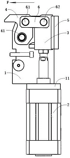 Mold overturning and locking mechanism