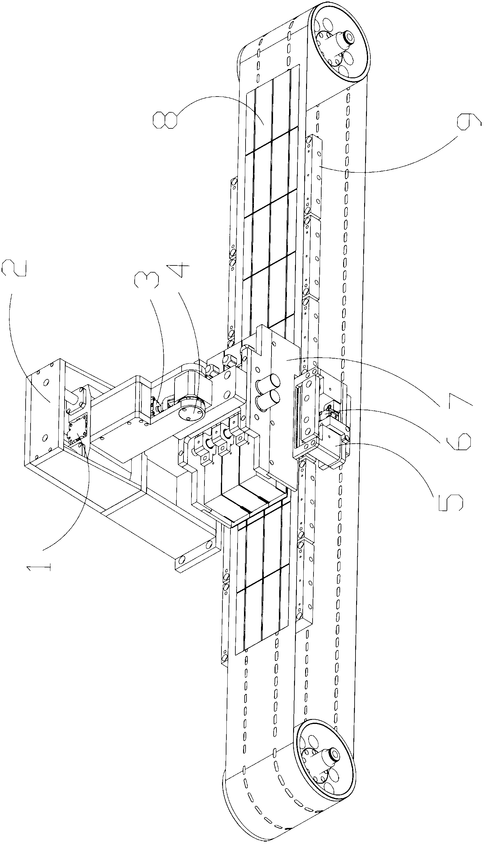 Thermal radiation type welding method and device applied to solar cell