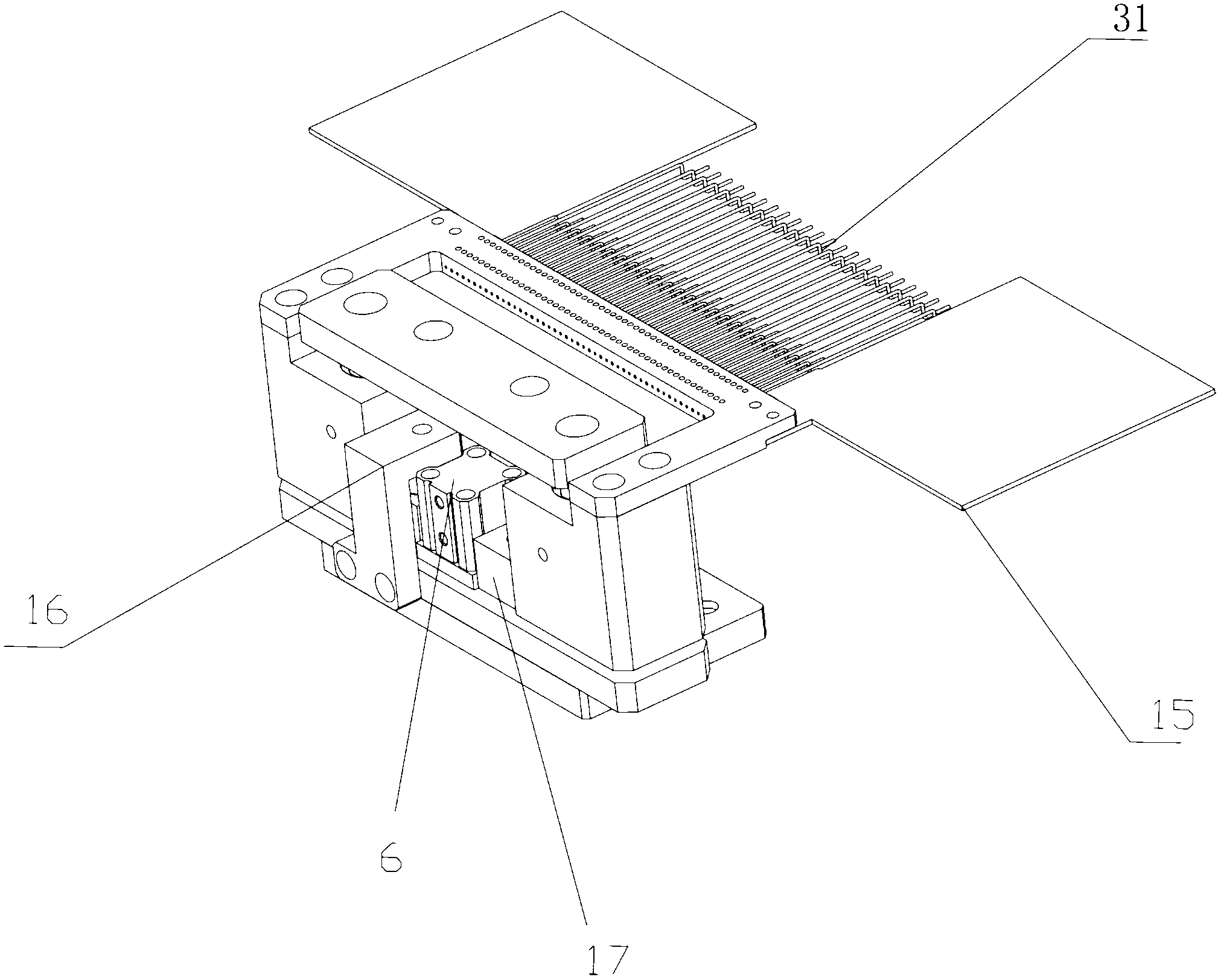 Thermal radiation type welding method and device applied to solar cell