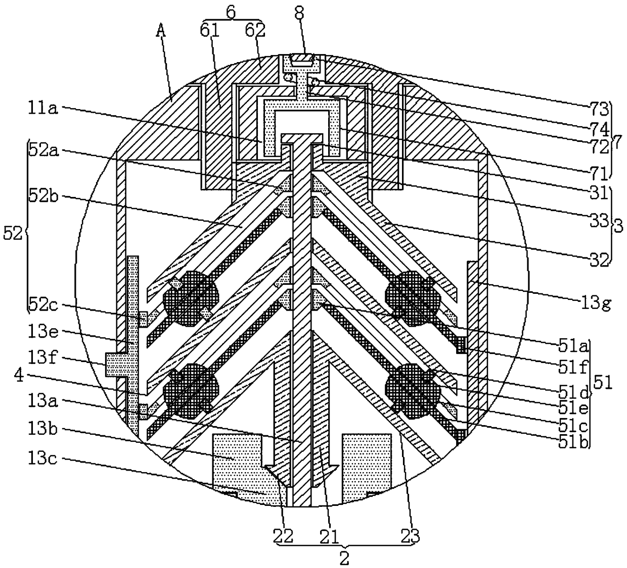 Bone nail processing device for orthopedics department