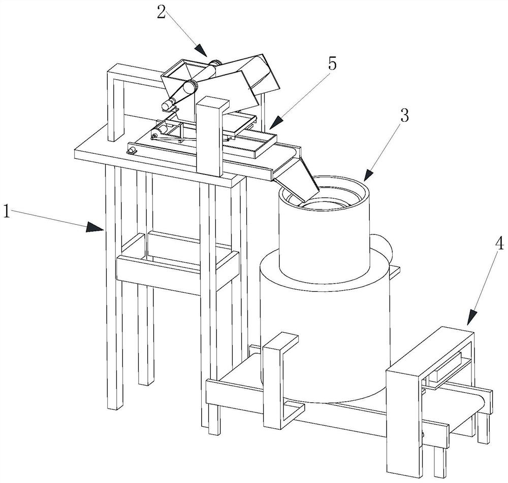 Construction waste crushing device