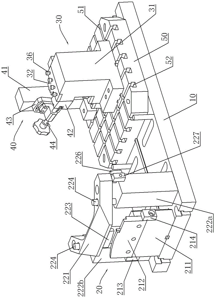 Universal clamp device for total-length finish milling of turbine blades