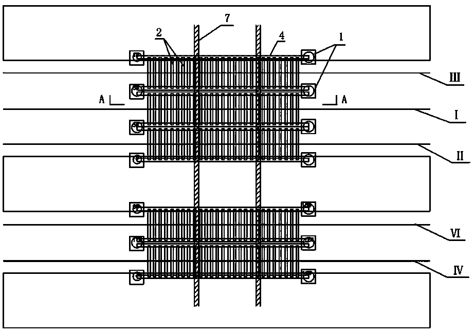 Method for hard overhead construction of frame culvert of existing railway
