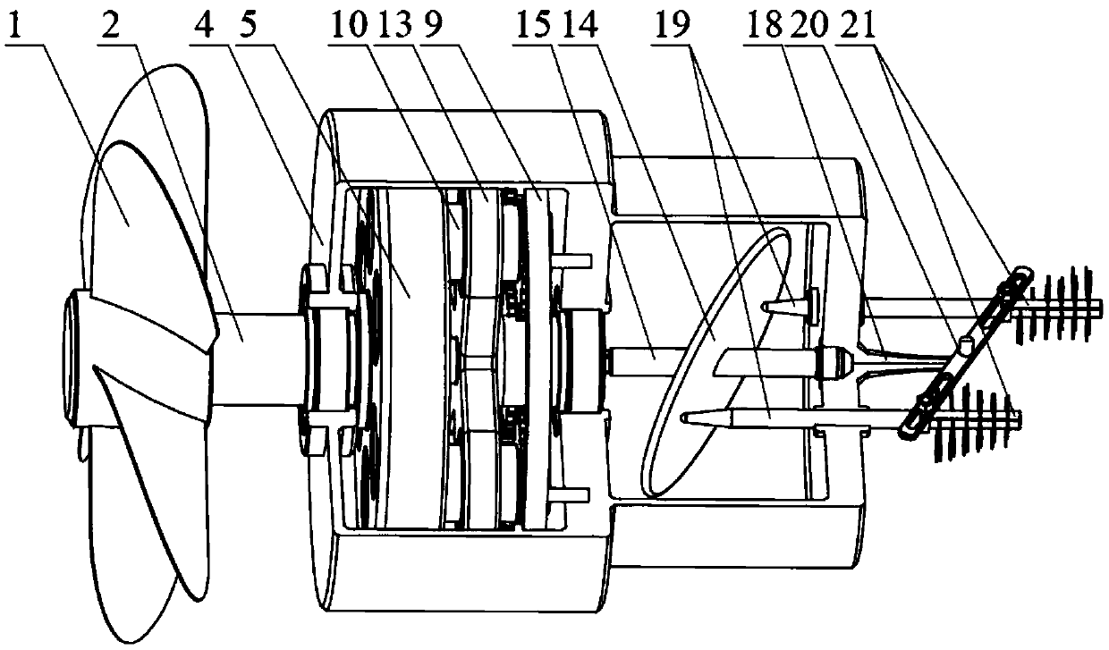 A broadband wind-induced vibration piezoelectric energy harvester