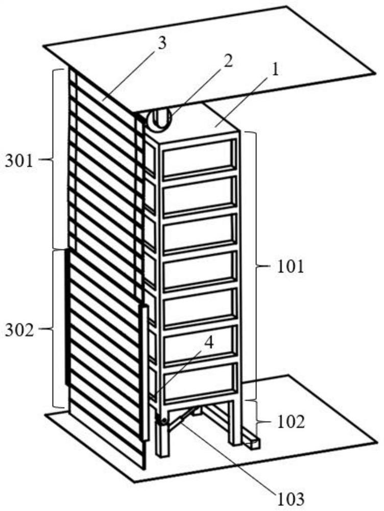 Safety system for energy storage battery container