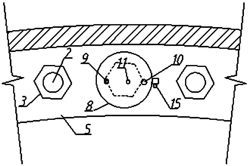 Bolt looseness-prevention early-warning monitoring device