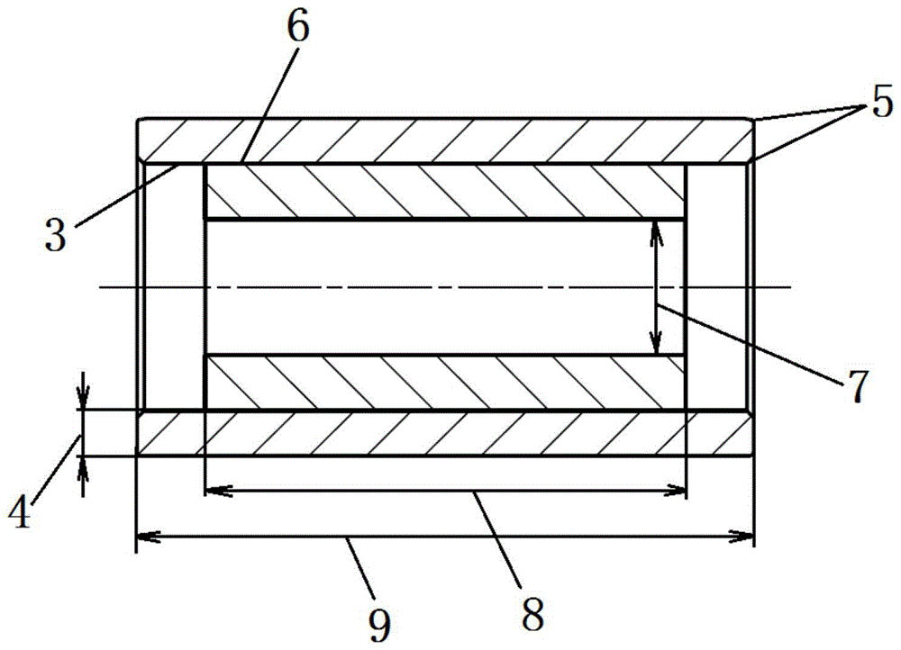 Composite piston pin for internal combustion engine