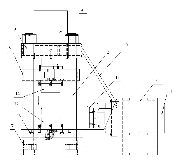 L-shaped multifunctional oil press and work method