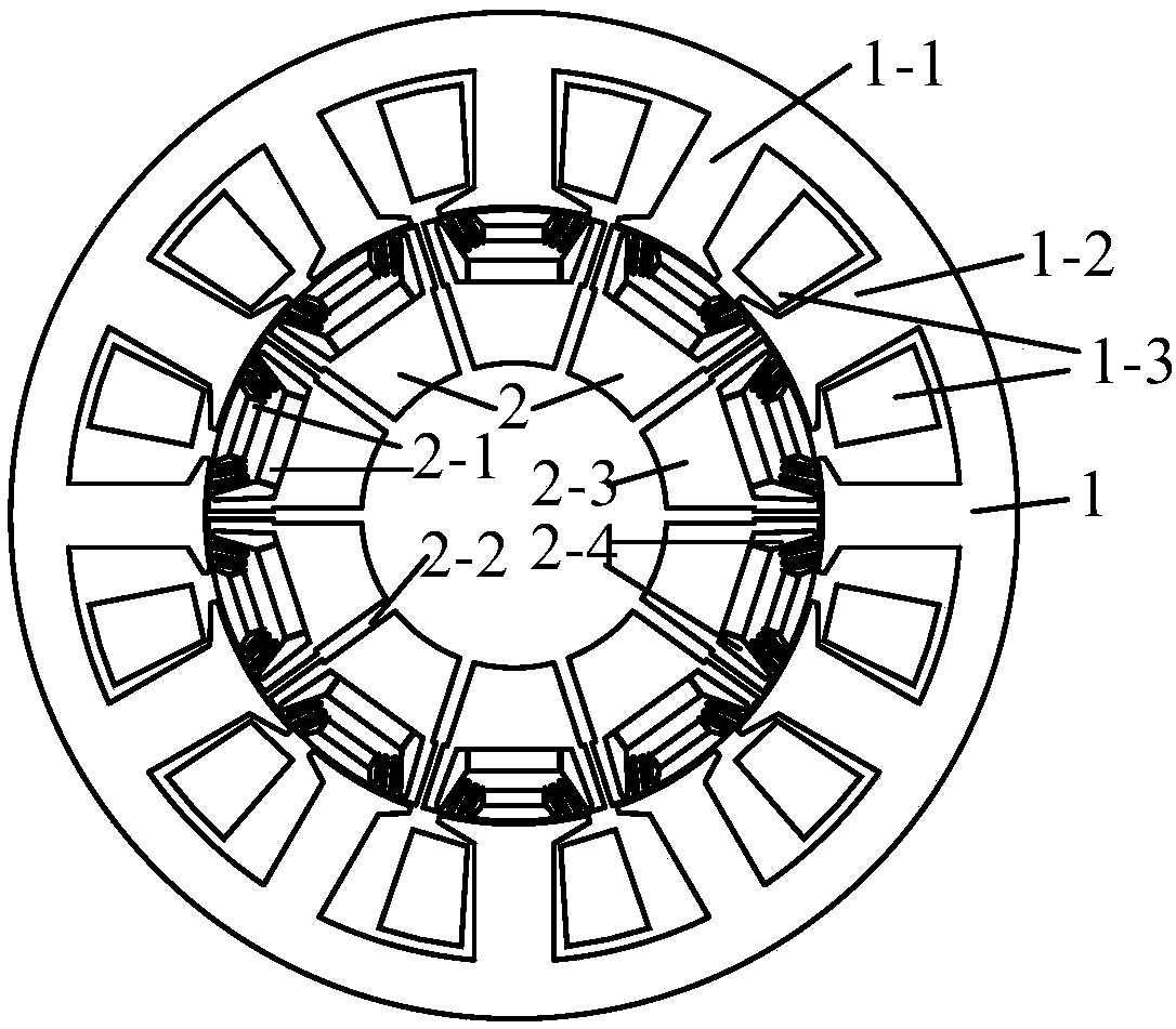 Fractional-slot concentrated winding permanent magnet synchronous motor and design method thereof for improving reluctance torque