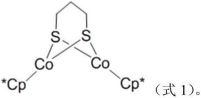 Dinuclear cobalt compound and application thereof in underground catalytic reforming viscosity reduction of heavy oil