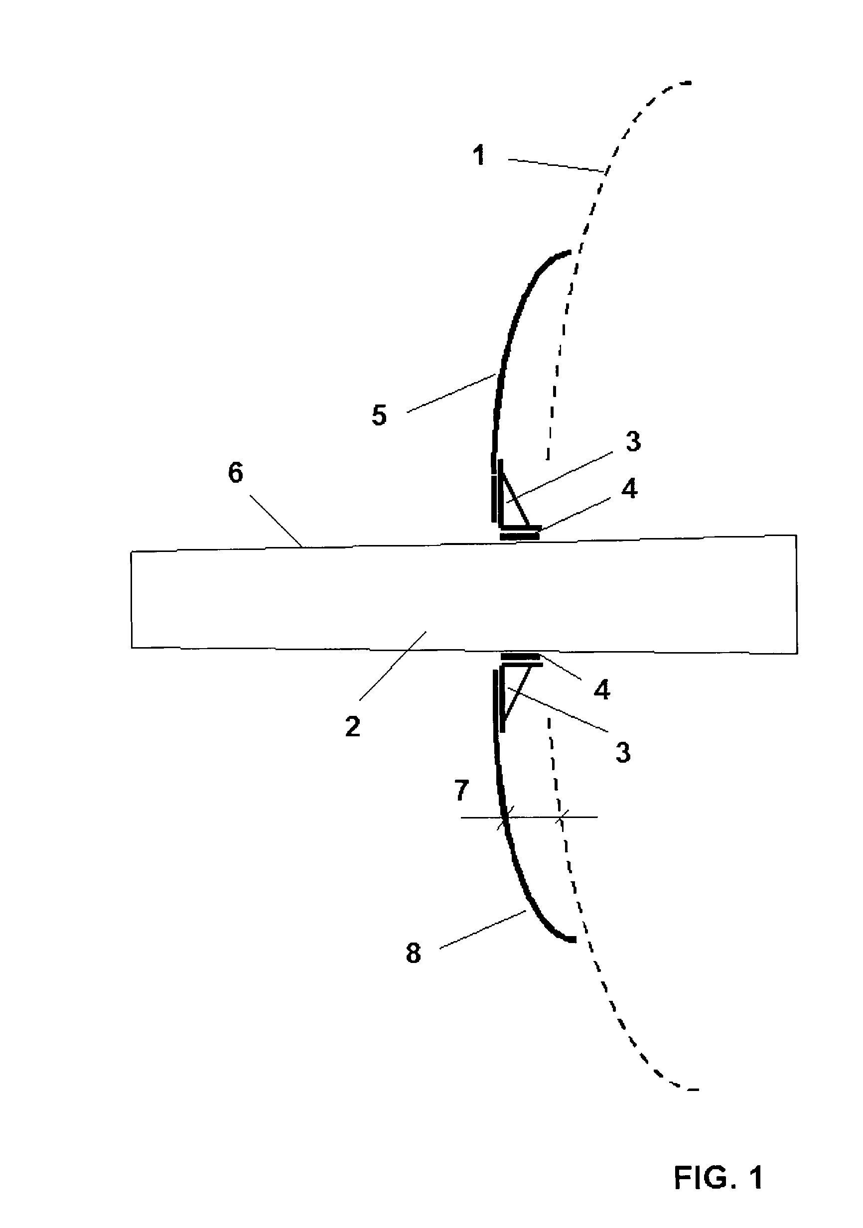 Fairing system for a horizontal stabiliser of an aircraft and process for installing said system