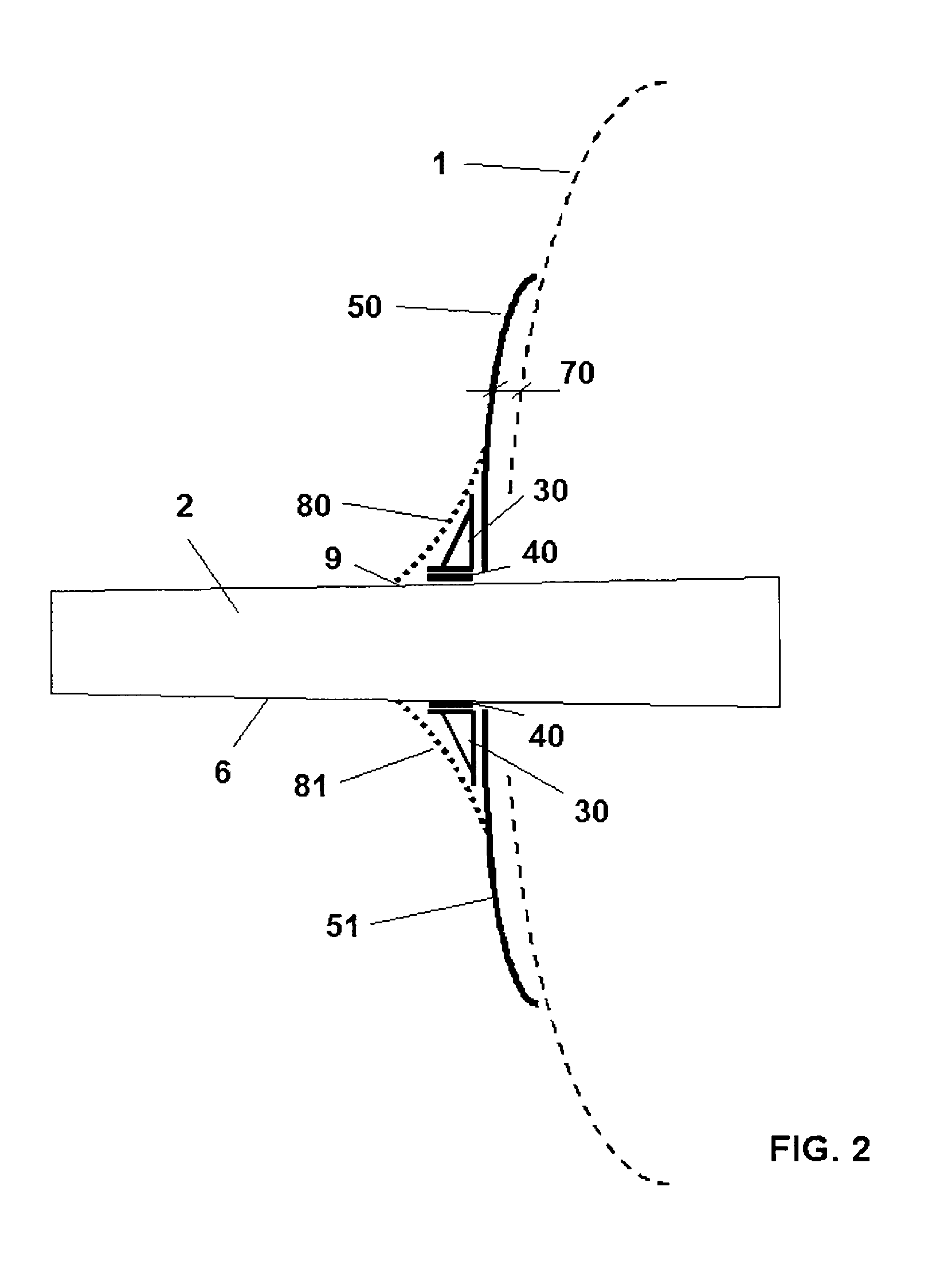 Fairing system for a horizontal stabiliser of an aircraft and process for installing said system