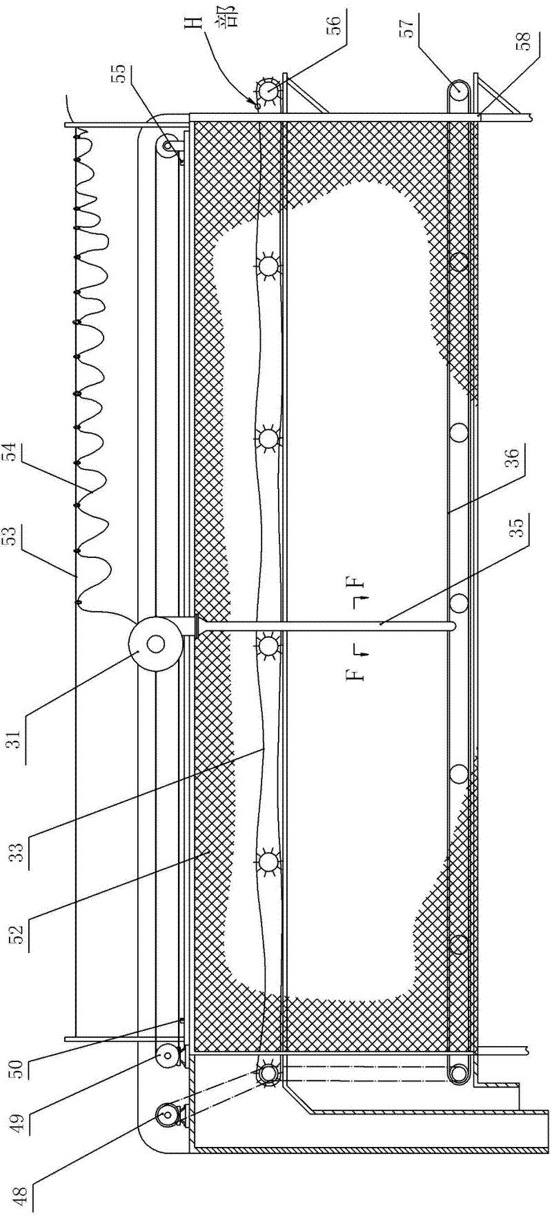 Air outlet net cleaning device