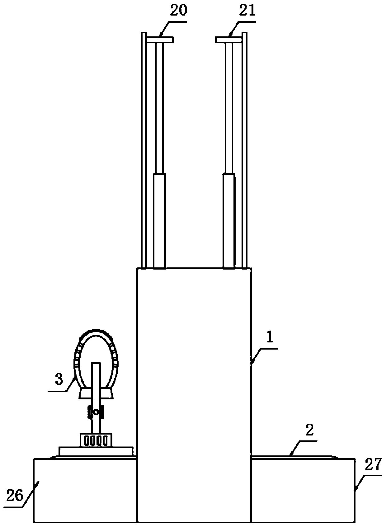 Chemical fiber textile material forming device