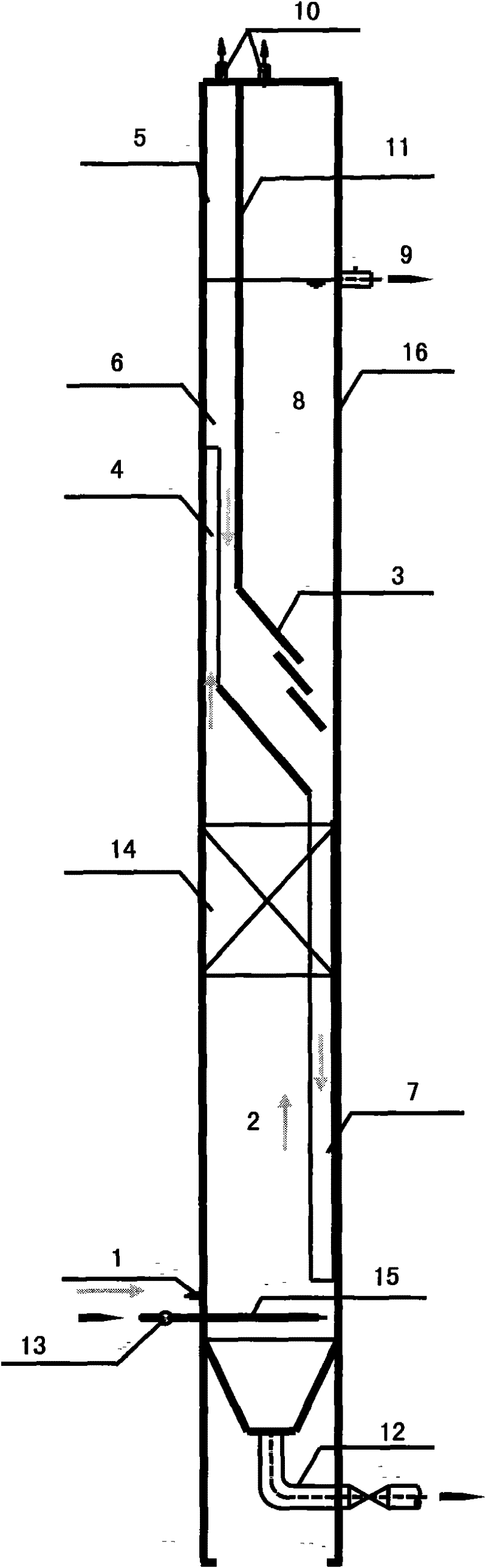 An upflow anaerobic sludge digester