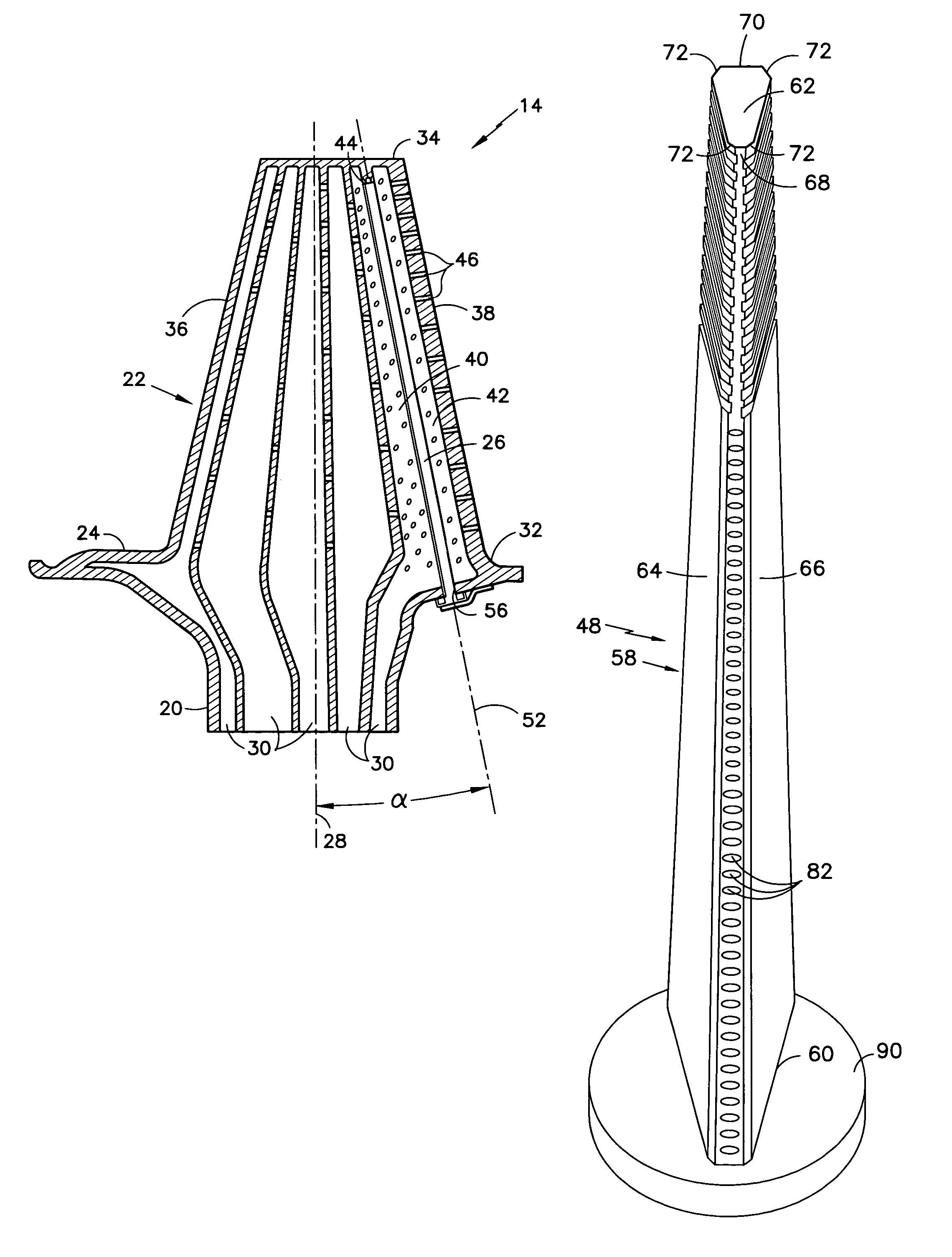 Rotor blade with a stick damper