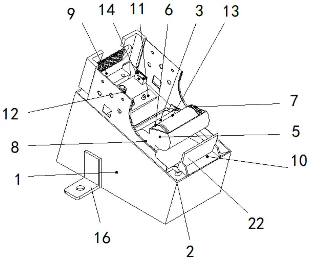 A device capable of disinfecting handrails of escalators