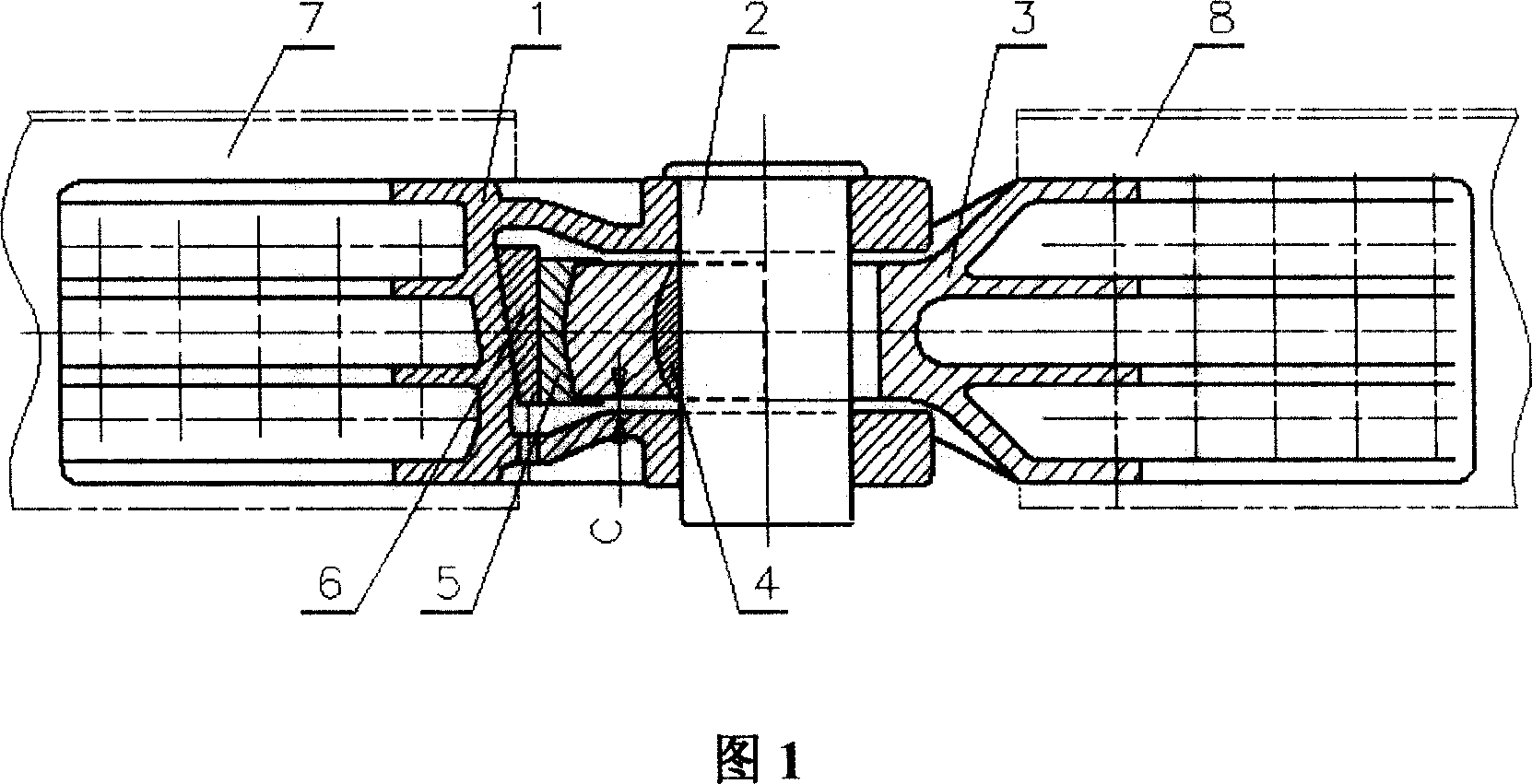 Method and device for connecting railway vehicle