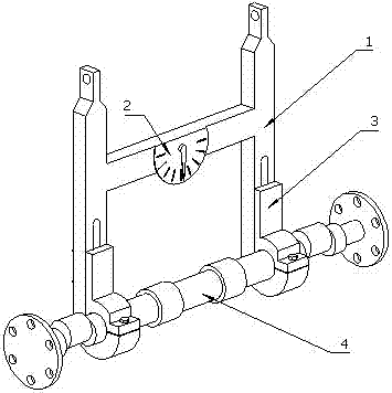 A hoisting device and hoisting method with angle display