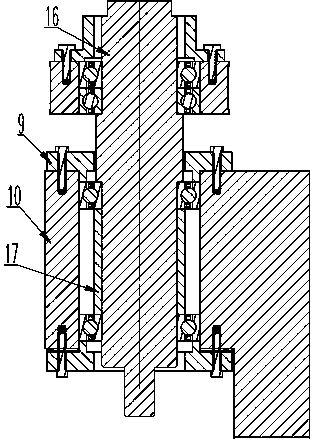 Dynamic characteristic test device of paired bearing differential cage