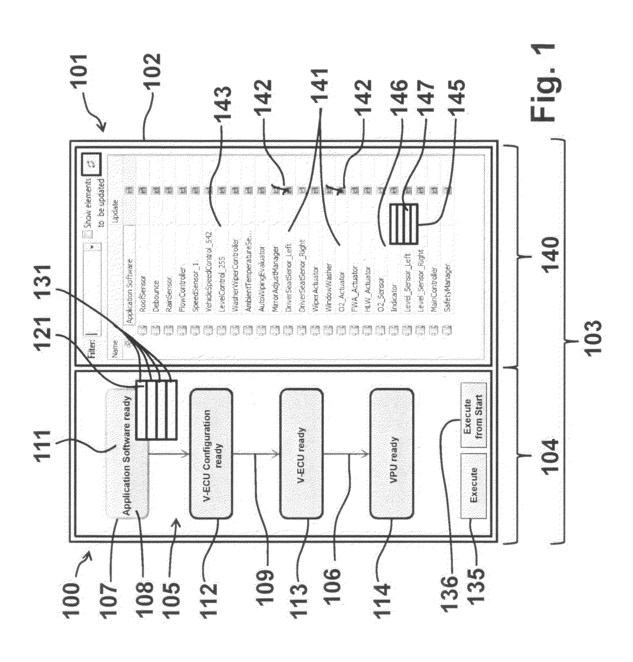 Development system and method for creating a control unit program