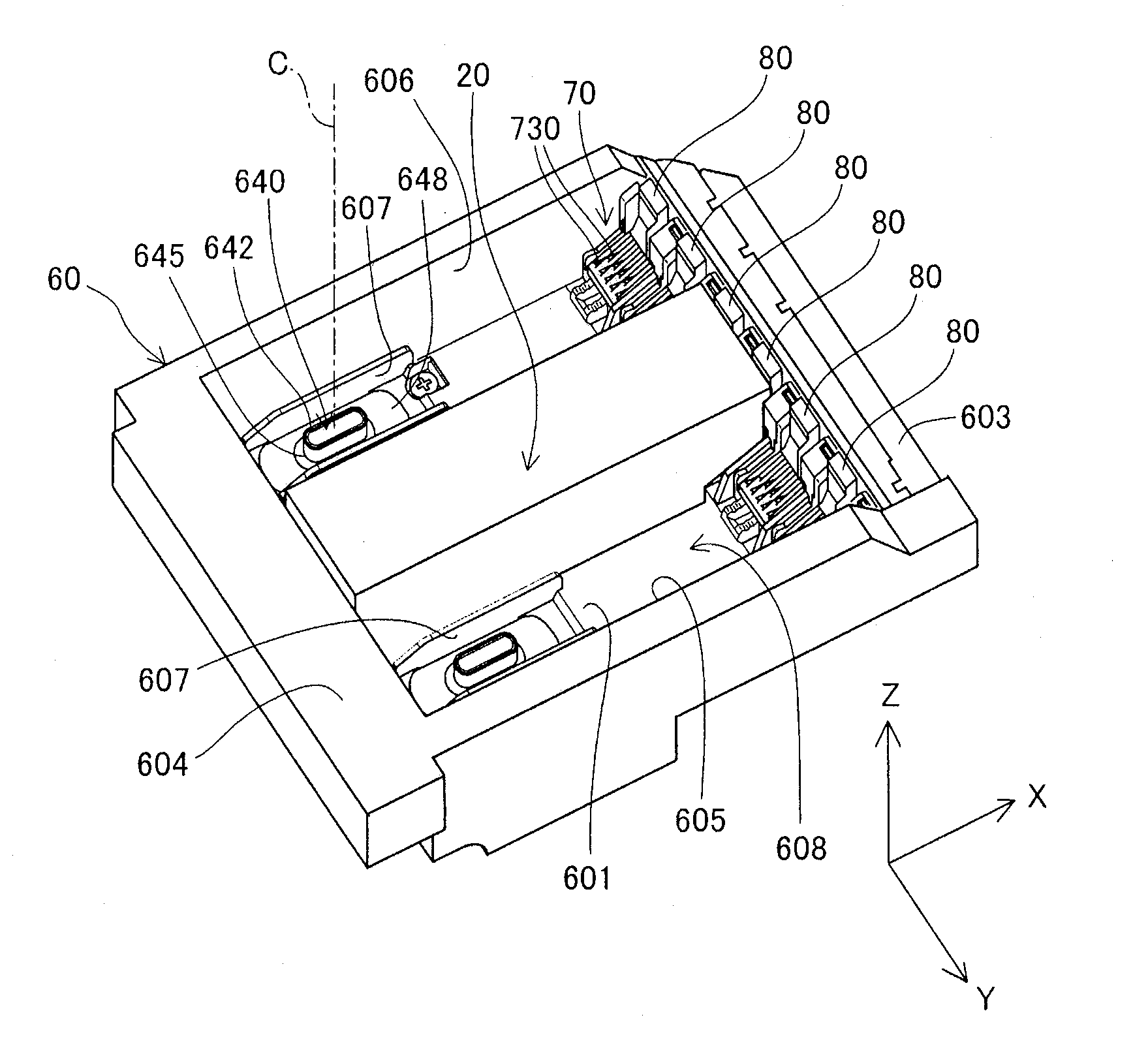 Printing material supply system and cartridge