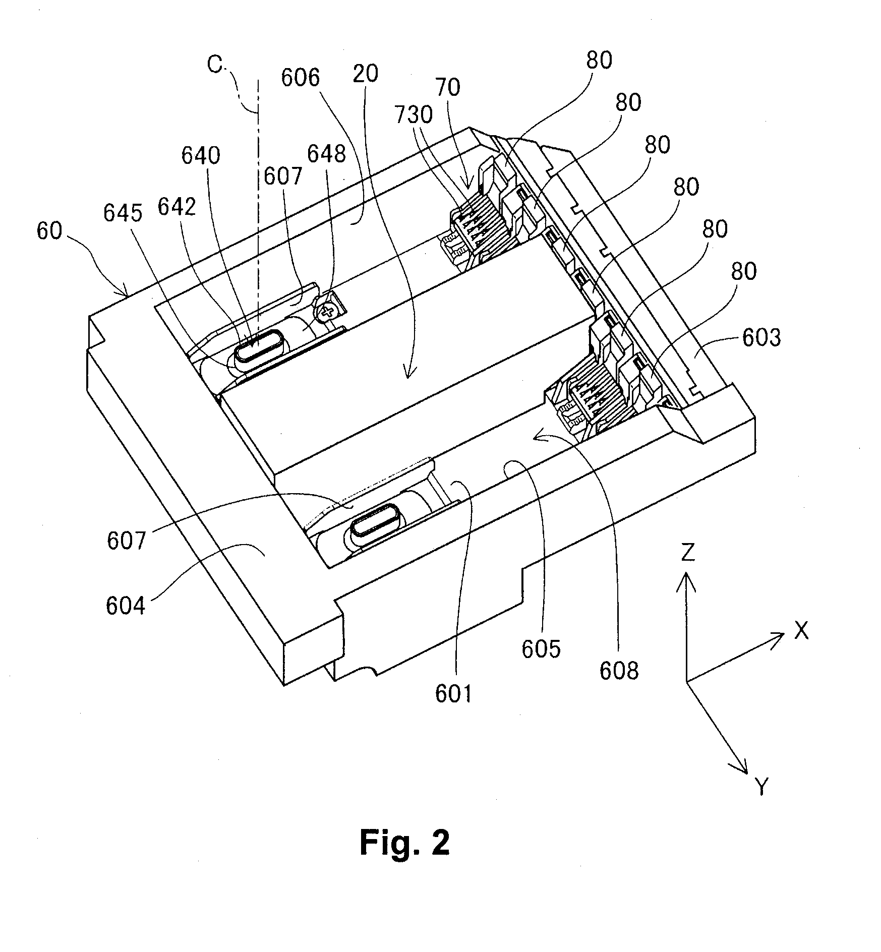 Printing material supply system and cartridge